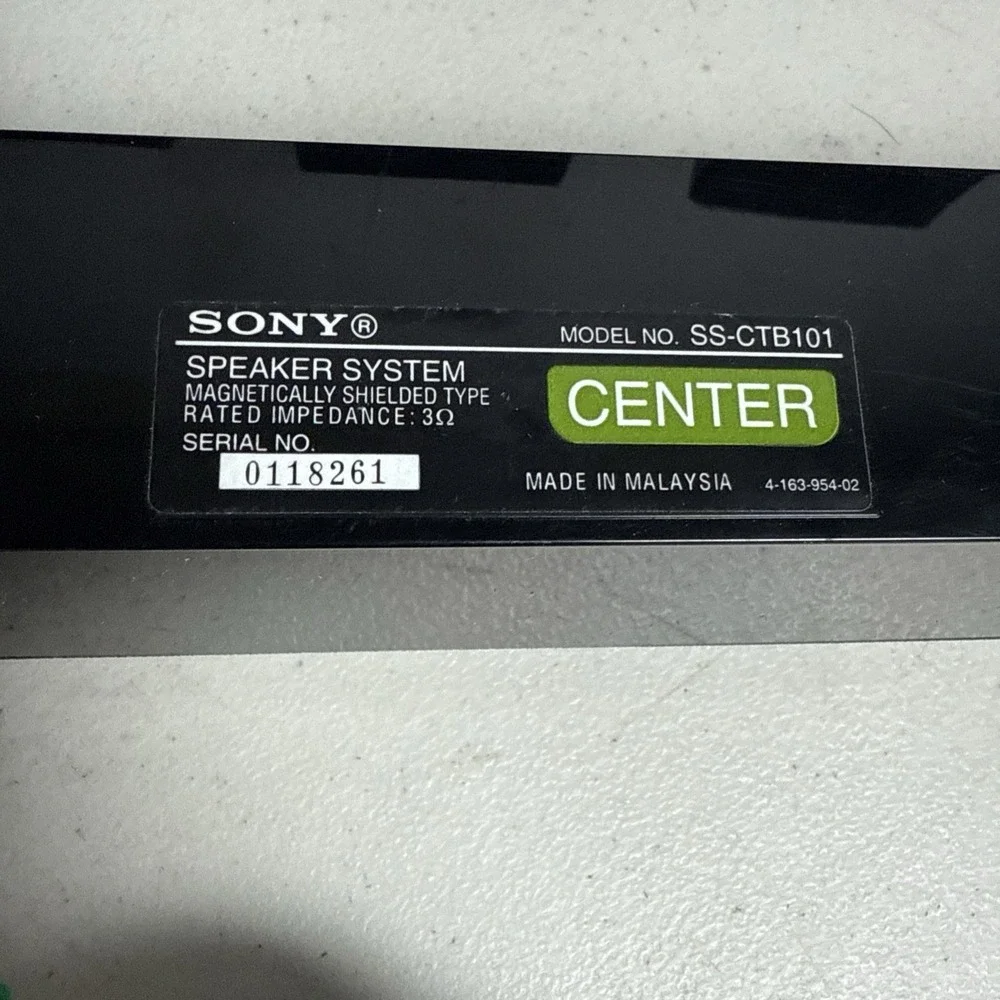 SONY SS-TSB101 (X4) Satellite/Surround Sound Speaker System W/SS-CTB101
